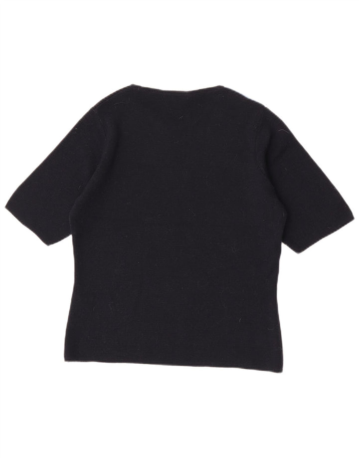 Marks & Spencer Pull col bateau pour femme UK 14 Medium Noir