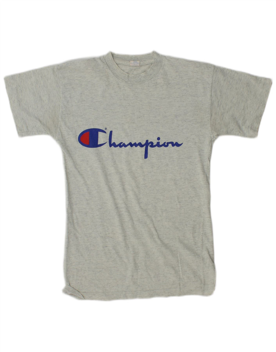 CHAMPION T-Shirt Graphique Garçon 11-12 ans Grand Coton Chiné Gris