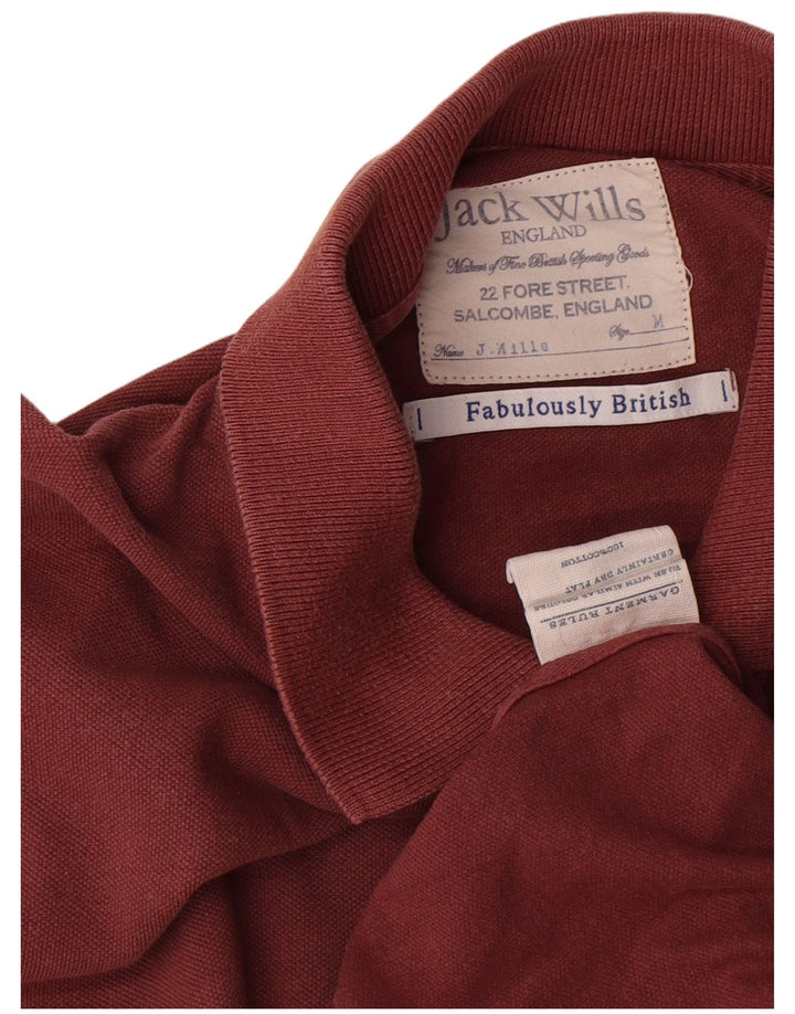 Jack Wills Polo Homme Coton Marron Moyen