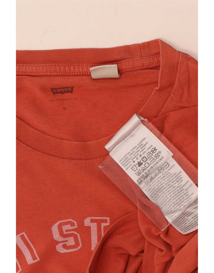 Levi's Tee-Shirt Graphique Homme Orange Moyen Coton