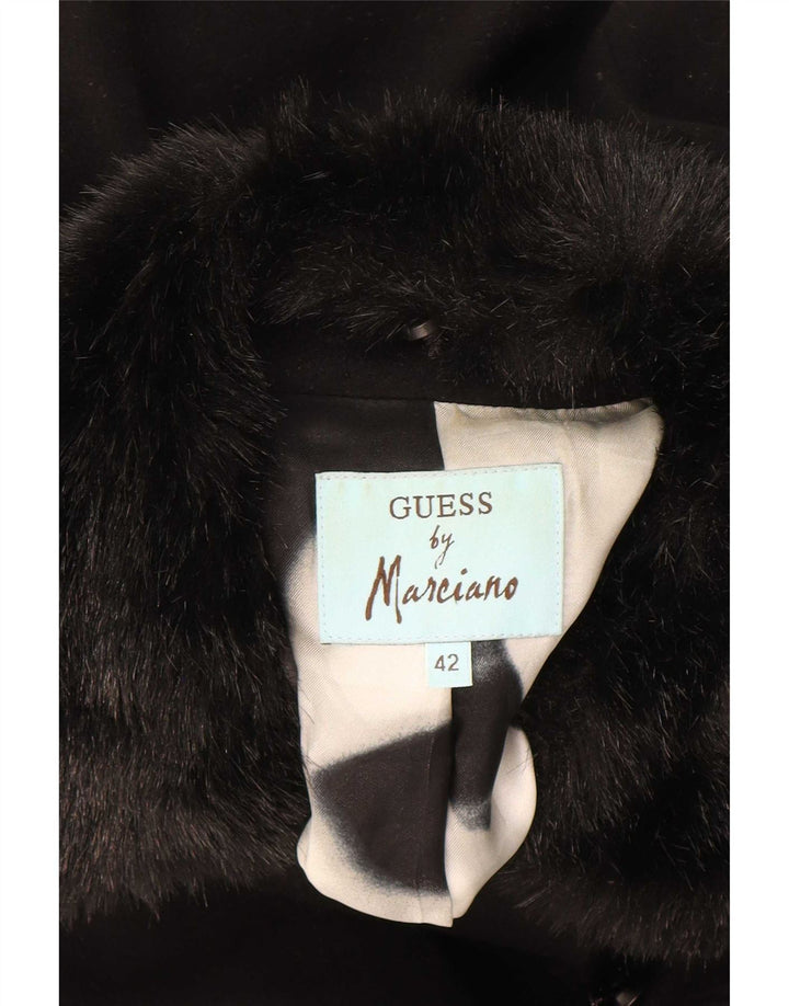 Guess By Marciano Manteau Double Boutonnage Femme IT 42 Laine Noir Moyen