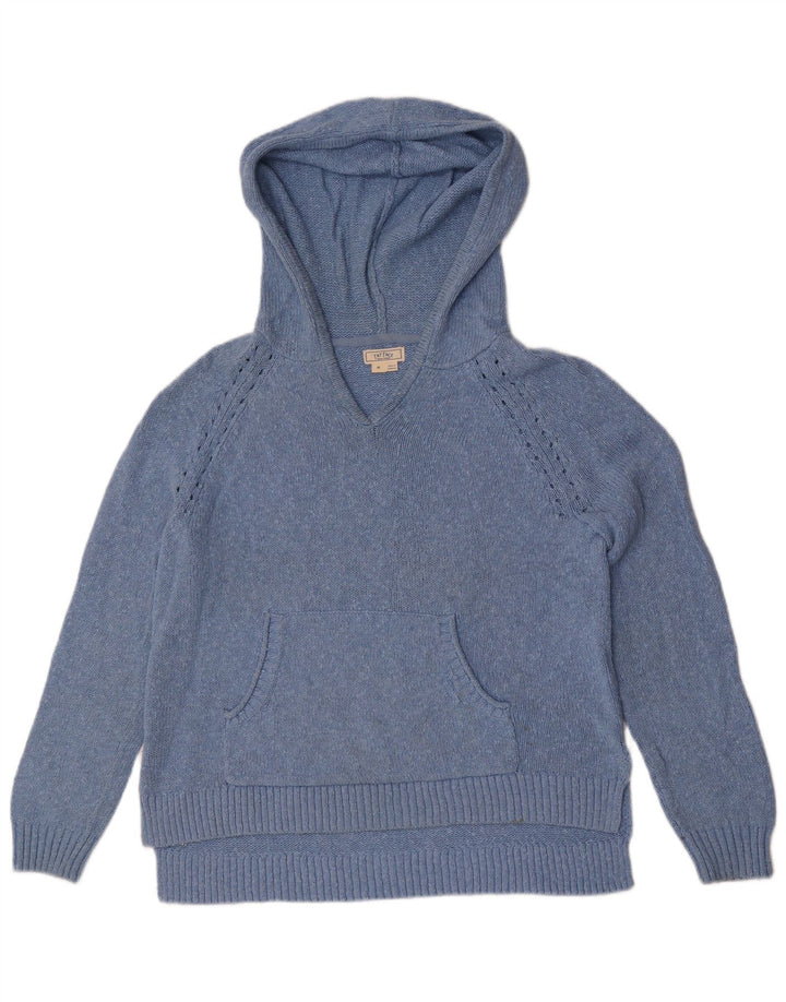 Fat Face Pull à capuche pour femme UK 14 Bleu moyen Coton