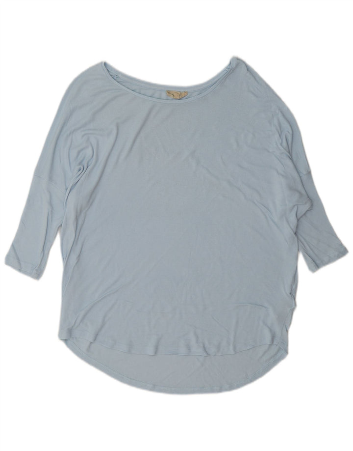 Phase Eight Haut Oversize Femme Manches 3/4 UK 8 Small Bleu Viscose