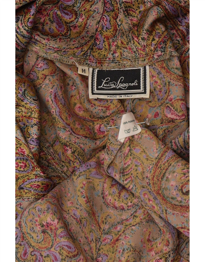 Luisa Spagnoli Chemisier pour femme UK 14 Medium Multicolore Paisley