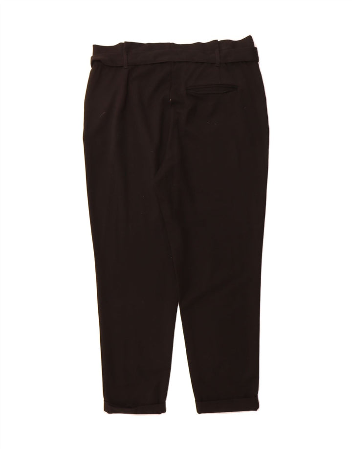 ZARA Womens Slim Chino Trousers Large W34 L26 Black Vintage Zara and Second-Hand Zara from Messina Hembry 
