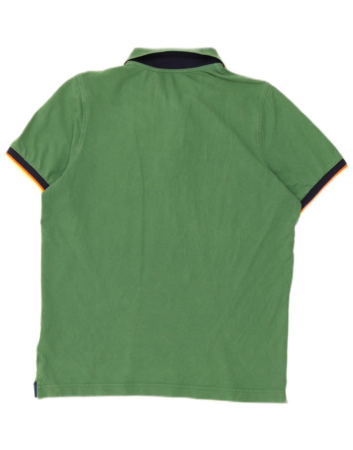 K-WAY Polo Homme Vert Moyen Coton