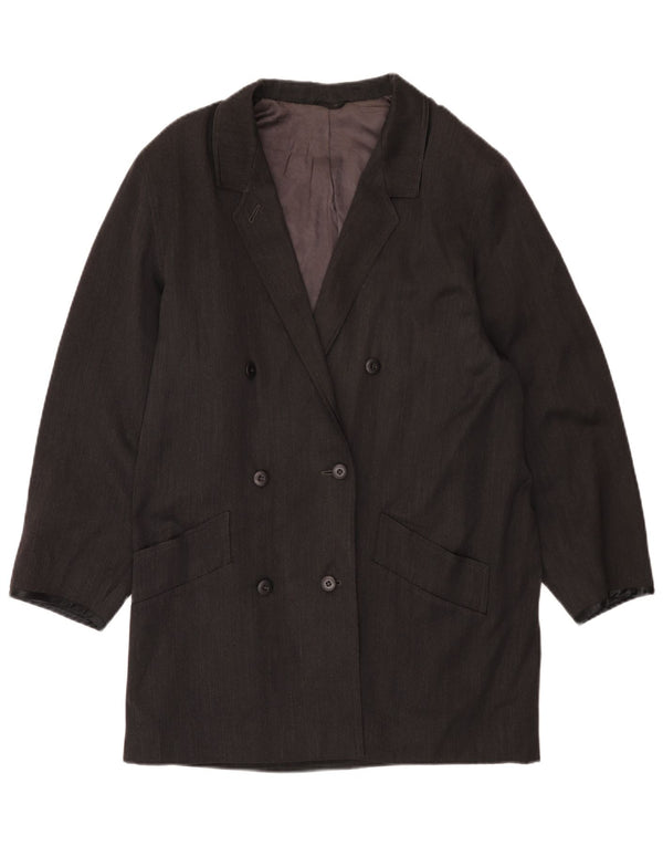 Sportmax Manteau croisé pour femme UK 14 Gris moyen