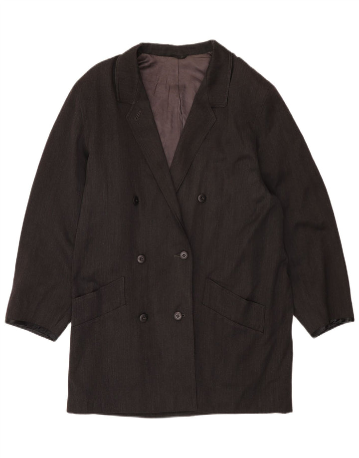 Sportmax Manteau croisé pour femme UK 14 Gris moyen