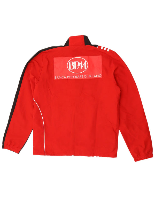 Adidas Veste de survêtement AC Milan pour homme UK 38/40 Rouge moyen Colourblock