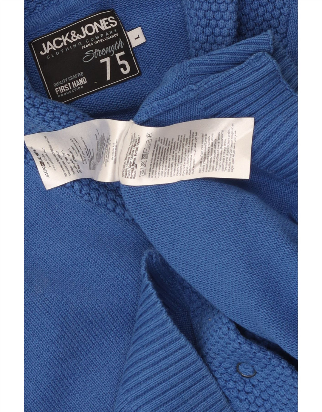 Jack & Jones Cardigan Homme Pull Large Bleu Coton