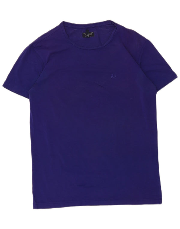 Armani Jeans T-Shirt Homme Haut Petit Violet Coton