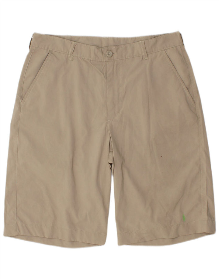 IZOD Short Chino Homme W32 Polyester Beige Moyen
