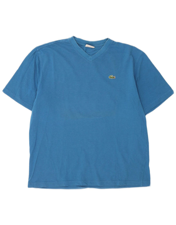 Lacoste T-Shirt Homme Top Taille 5 Grand Bleu Coton