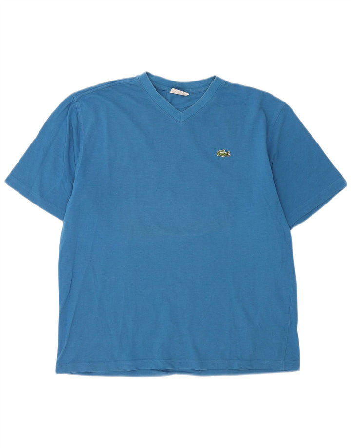 Lacoste T-Shirt Homme Top Taille 5 Grand Bleu Coton