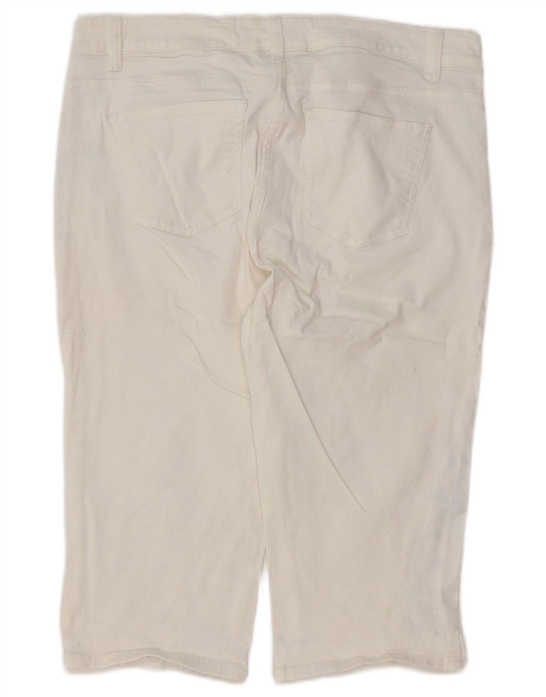 CHAPS Bermuda Femme W34 Large Blanc Coton