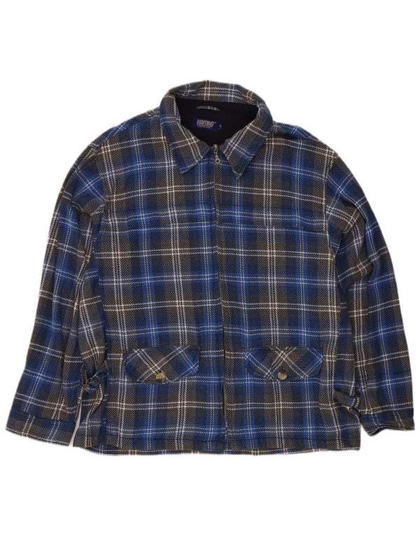 Kamro Mens Blazer Jacket UK 40 Large Blue Plaid