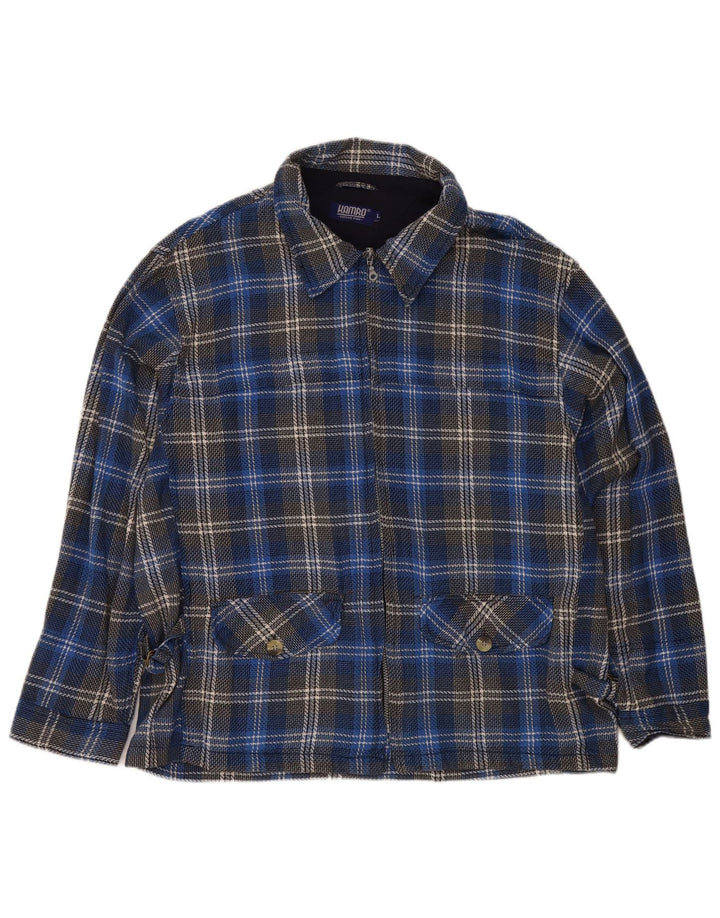 Kamro Veste blazer pour homme UK 40 Grand carreaux bleus