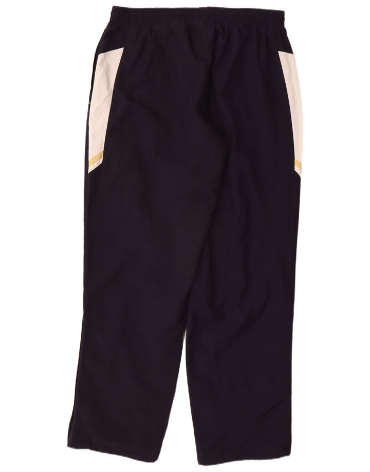 PUMA Mens Tracksuit Trousers Large Navy Blue Colourblock Polyester