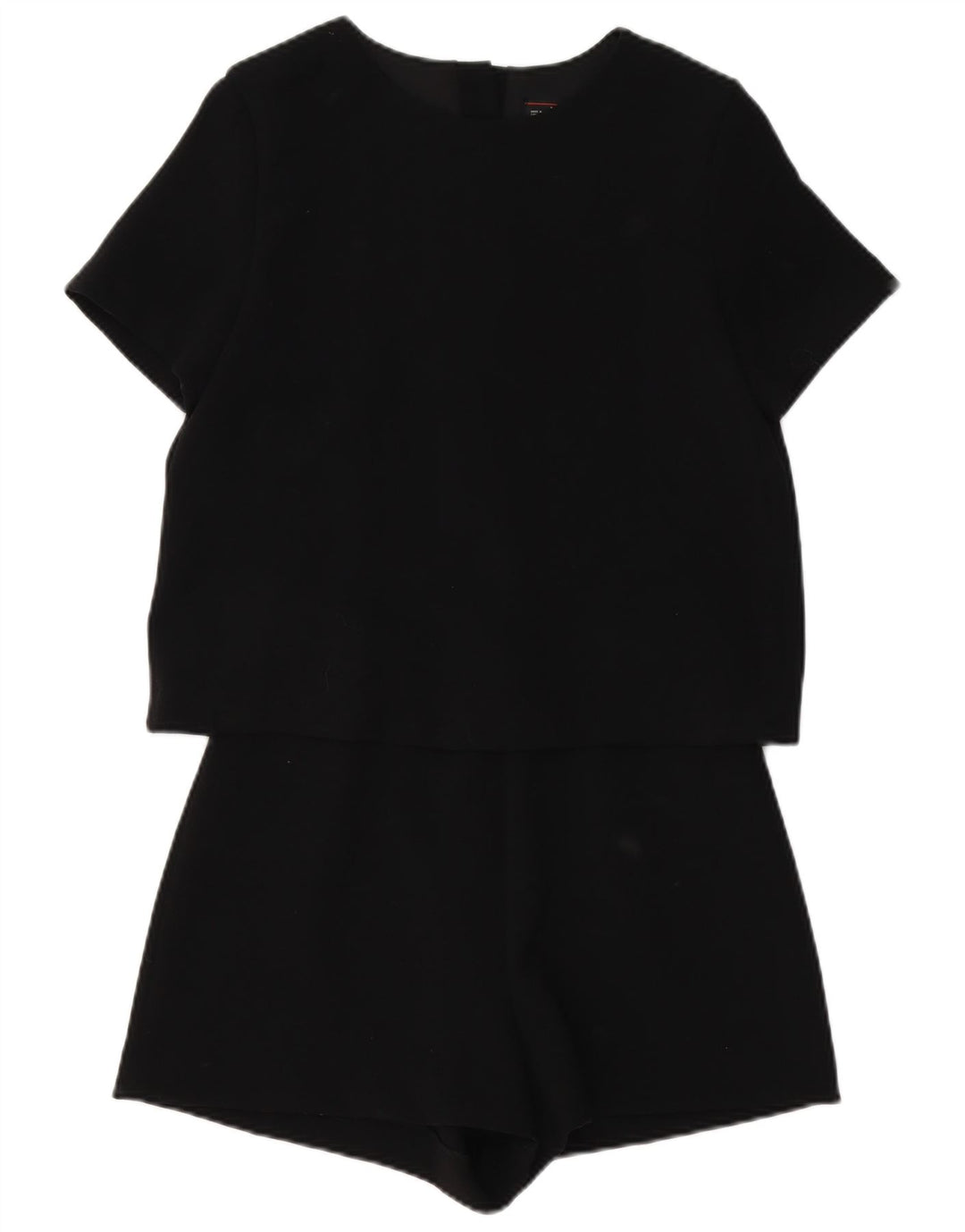 Zara Combishort Femme UK 12 Medium Noir Polyester
