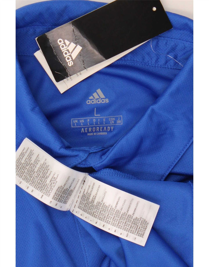 Adidas Homme Aeroready Polo Grand Bleu Polyester