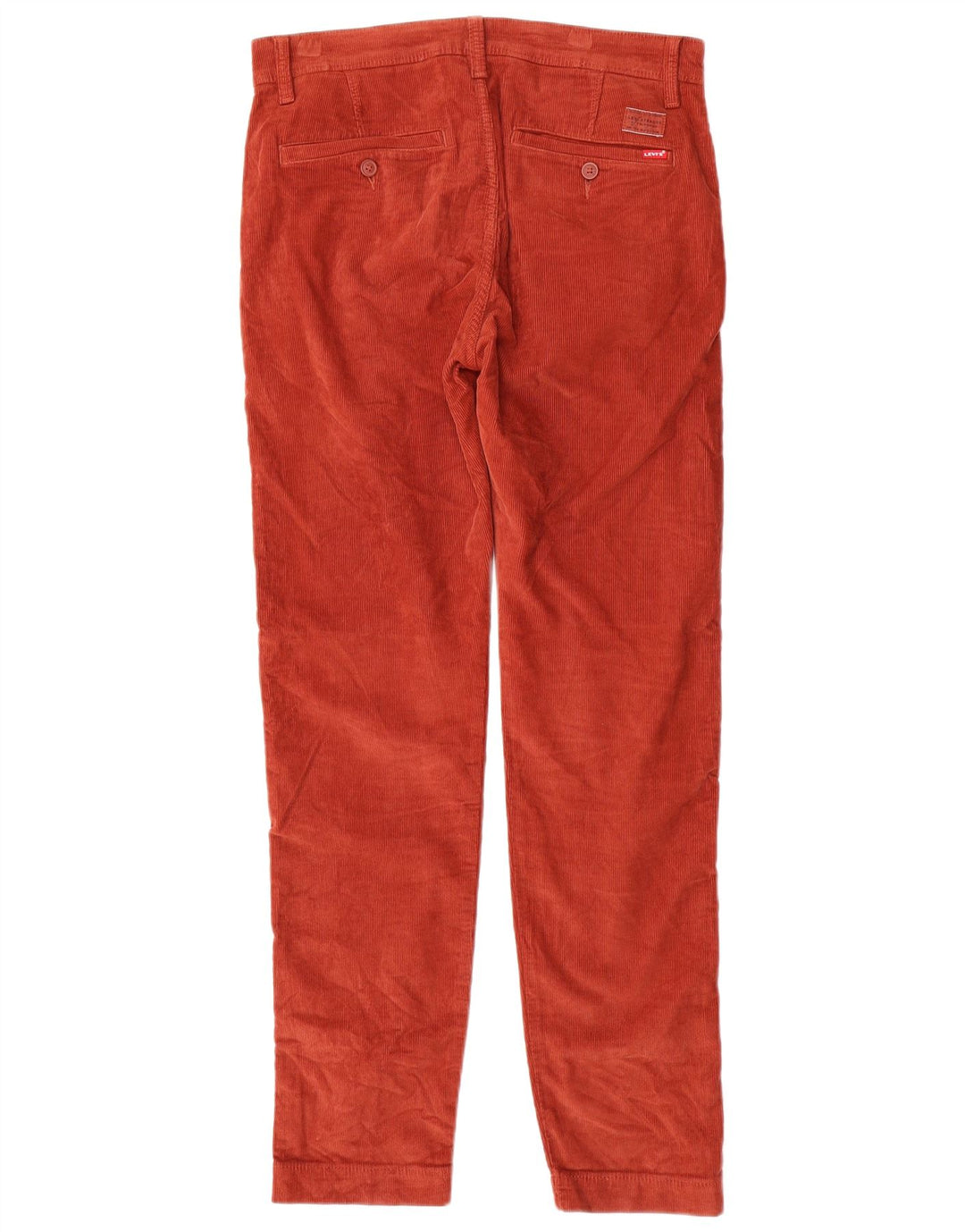 LEVI'S Pantalon Slim Fuselé en Velours Côtelé Homme W31 L32 Rouge Coton