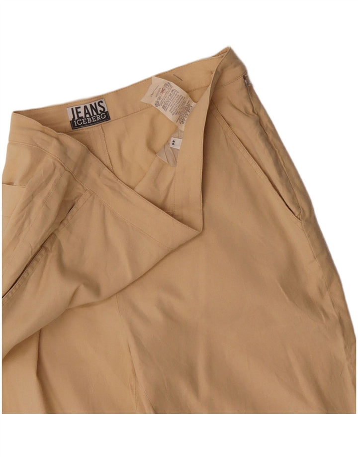 Iceberg Pantalon Capri Femme IT 44 Medium W30 L19 Lin Beige