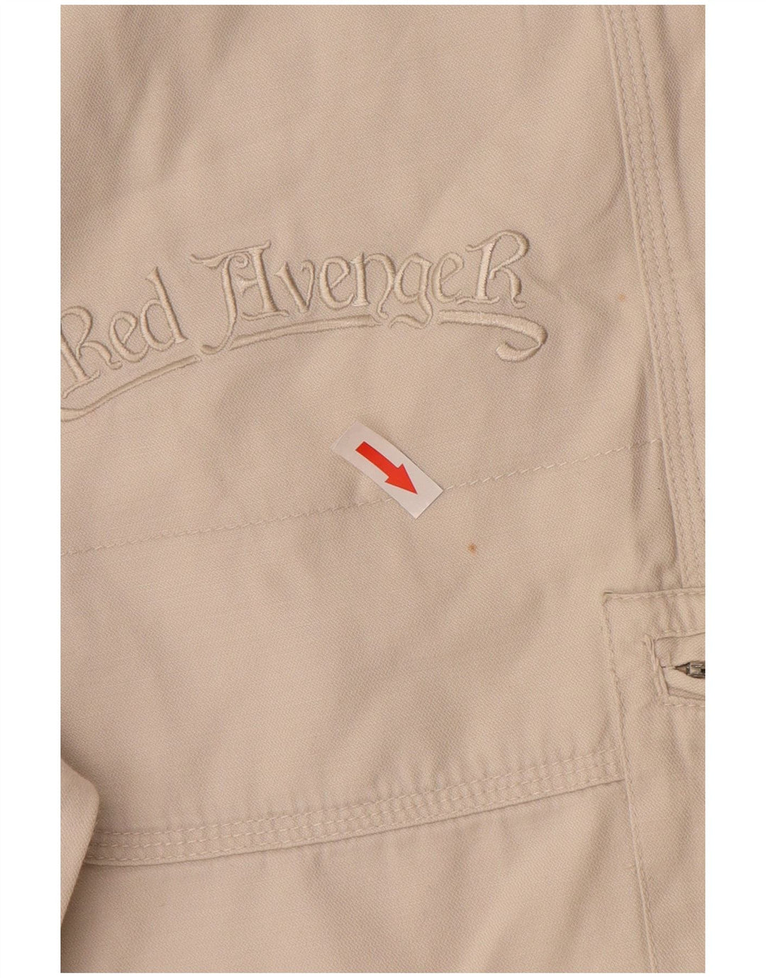 Short Cargo Vintage Homme IT 44 XS W34 Coton Blanc