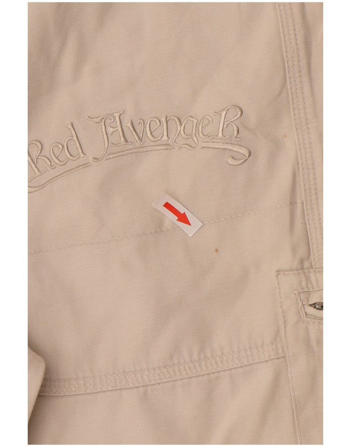 Short Cargo Vintage Homme IT 44 XS W34 Coton Blanc