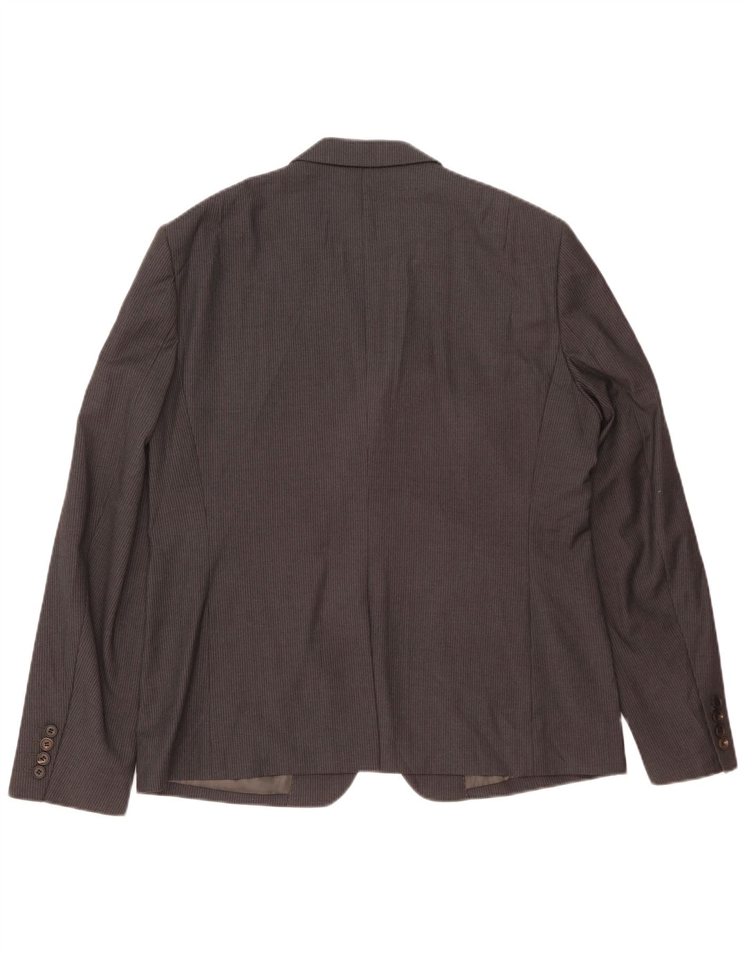 All Saints Veste blazer à 2 boutons pour homme UK 42 XL Gris à fines rayures