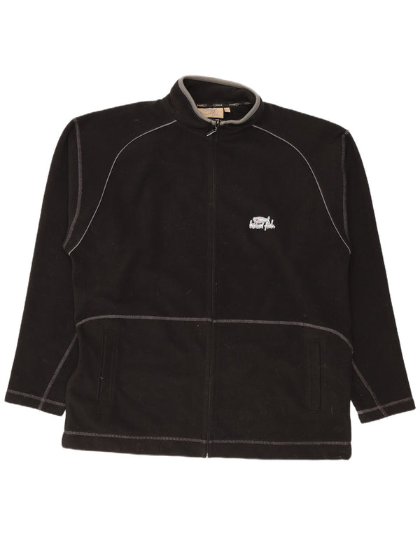 Weird Fish Veste polaire pour homme UK 40 Large Noir Polyester