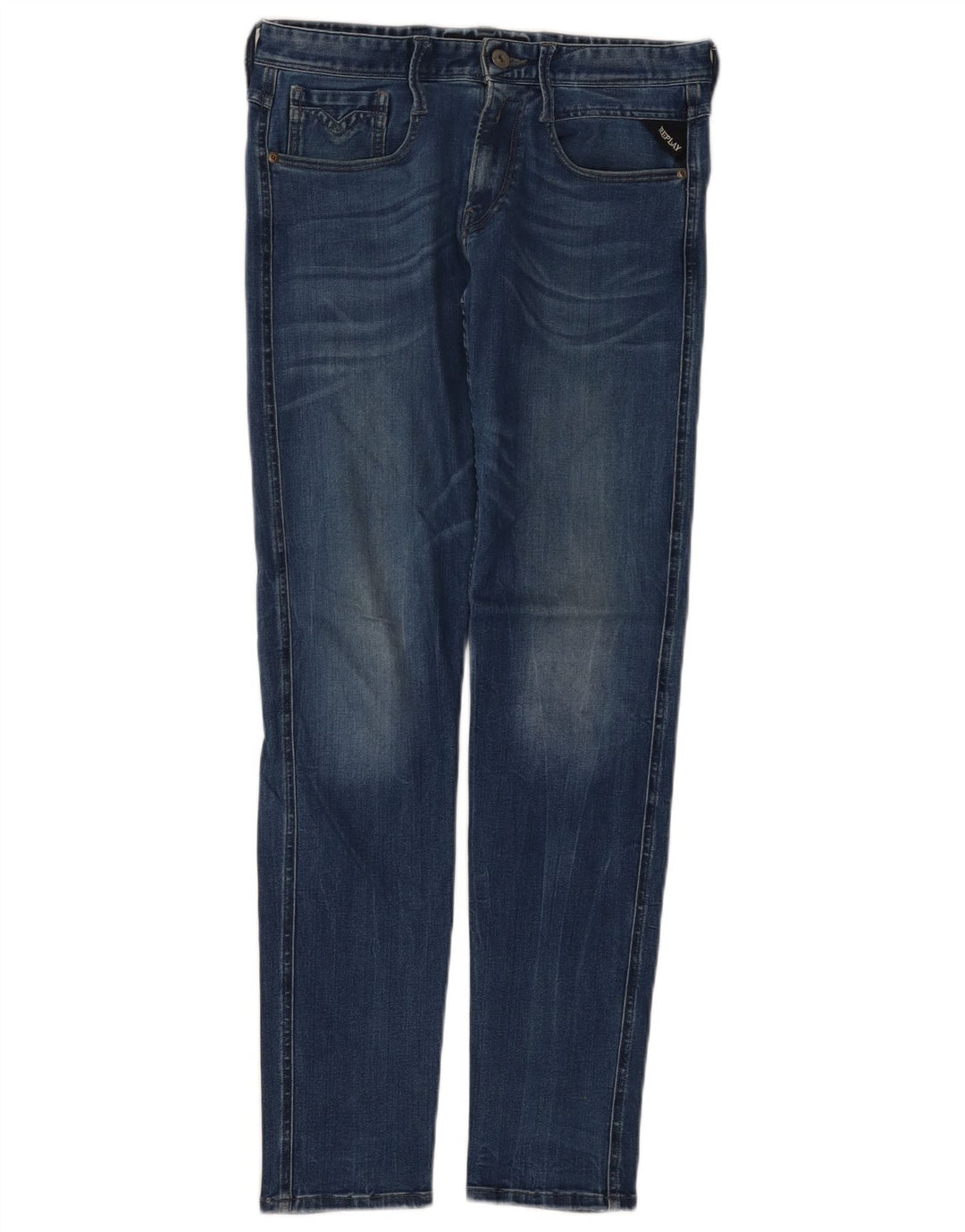 Replay Jean Slim Anbass Femme W29 L31 Bleu