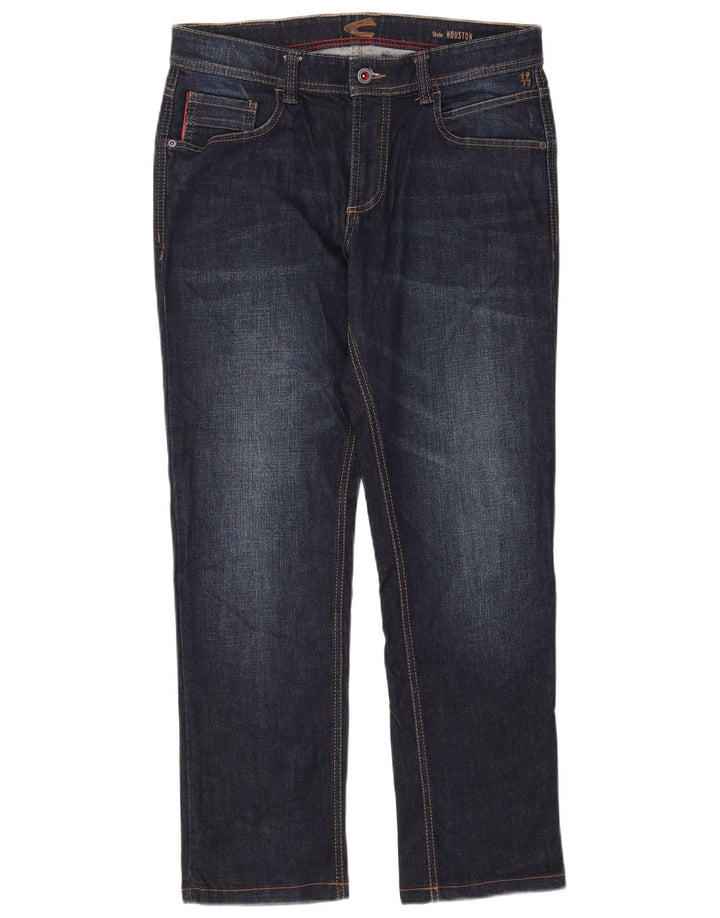Camel Active Jean Droit Houston Femme W32 L28 Bleu Marine