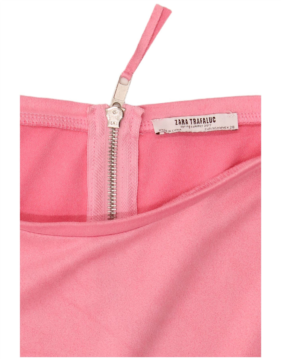Zara Robe droite pour femme UK 14 Rose moyen