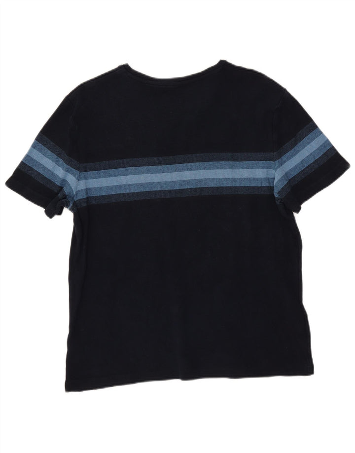Marks & Spencer T-shirt pour femme UK 44 Bleu marine moyen rayé