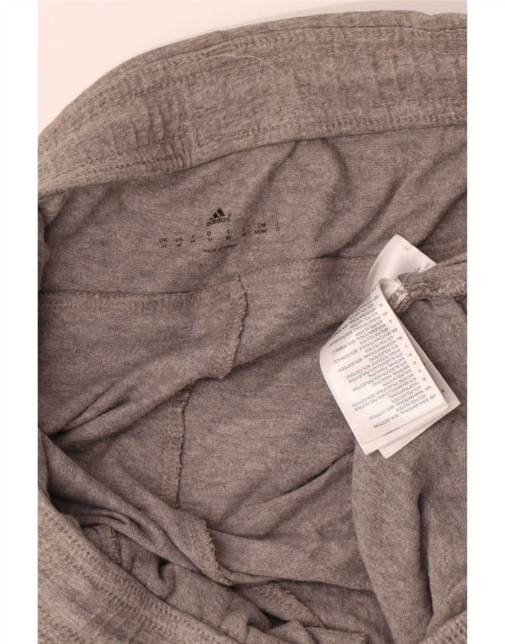 Adidas Short de Sport Graphique Homme Gris Moyen Coton Chiné
