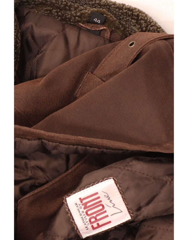 Veste en daim pour femme Front Line EU 44 XL en cuir marron