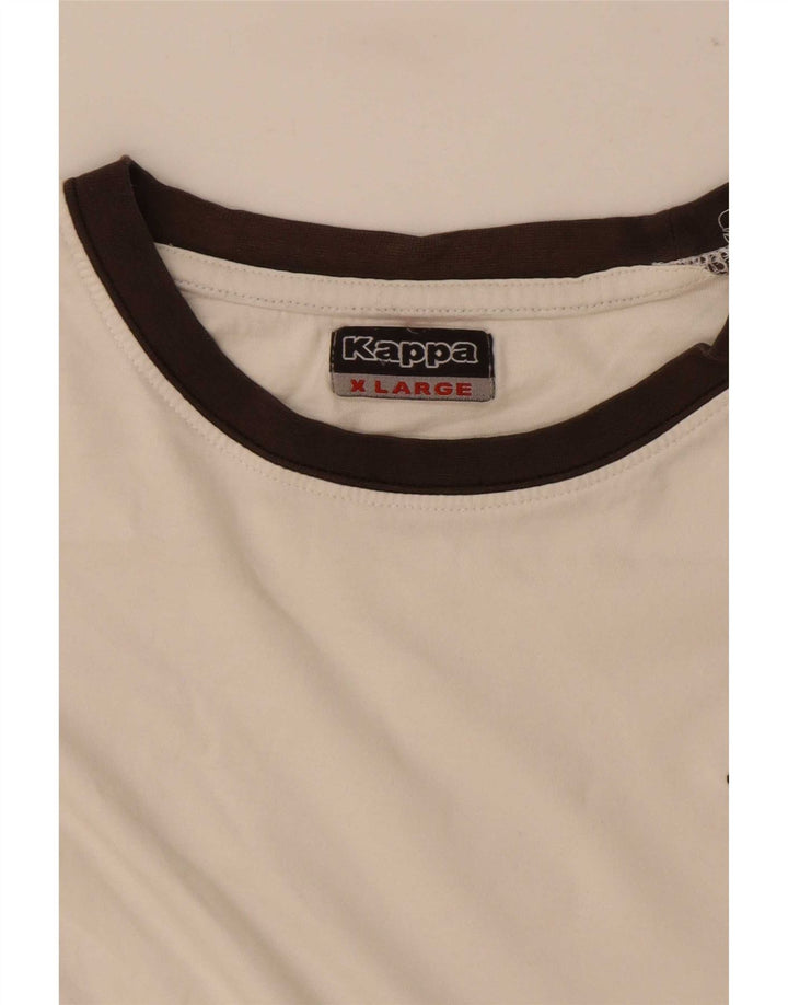Kappa T-Shirt Homme Top XL Blanc