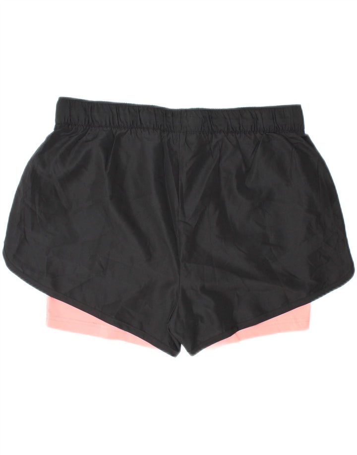 CRIVIT Short de sport pour femme UK 14/16 Polyester color block noir moyen
