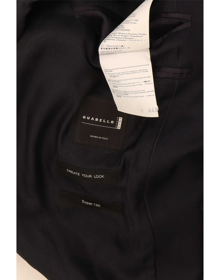 Hugo Boss Veste Blazer 2 Boutons Homme EU 52 XL Bleu Marine Laine