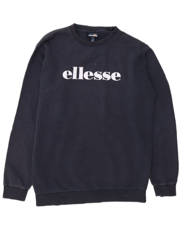Ellesse Sweat-Shirt Graphique Homme Bleu Marine Moyen