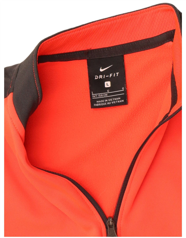 Haut de survêtement Nike Dri Fit Graphic pour garçon 12-13 ans, grand orange