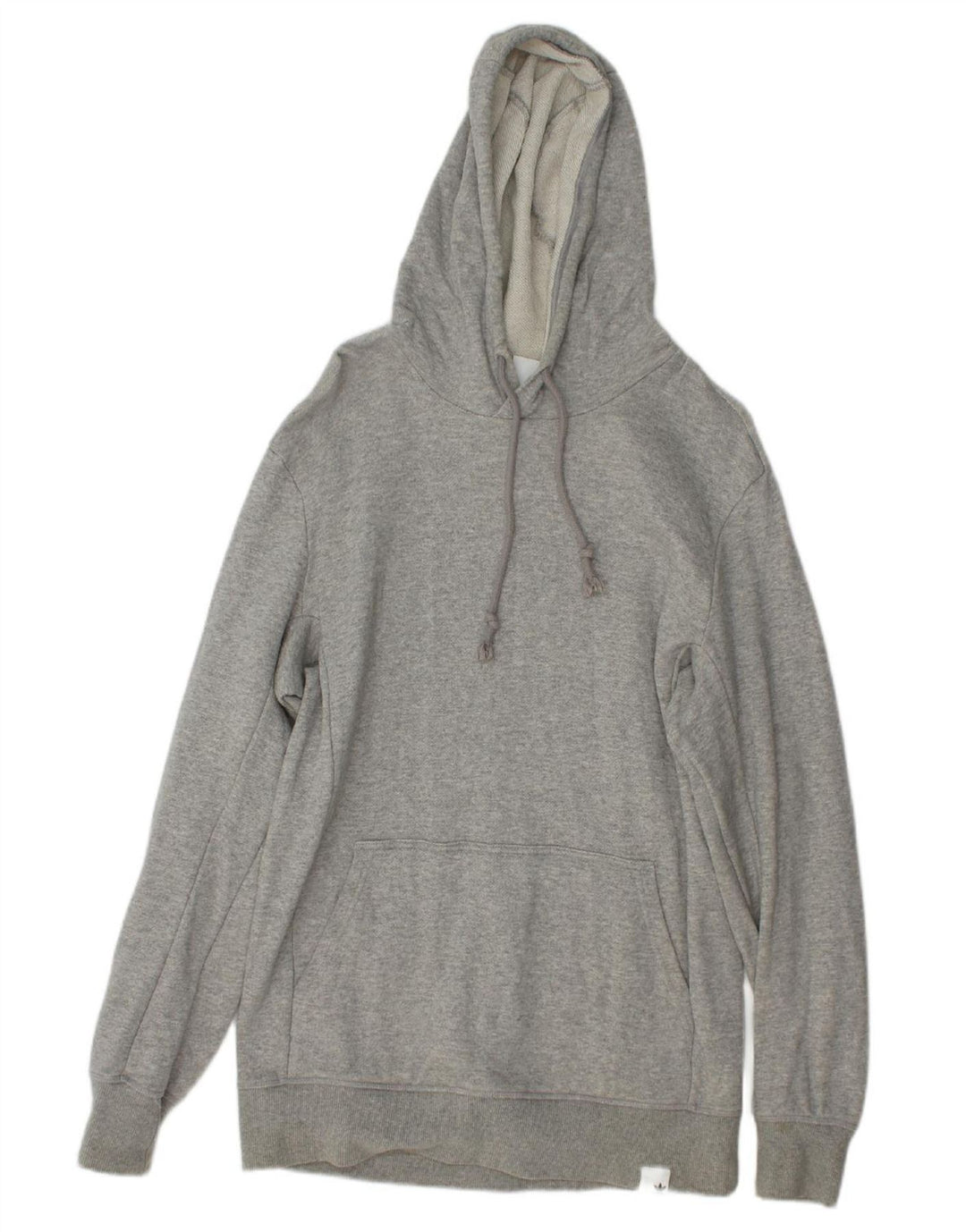 ADIDAS Mens Hoodie Jumper Small Grey Cotton