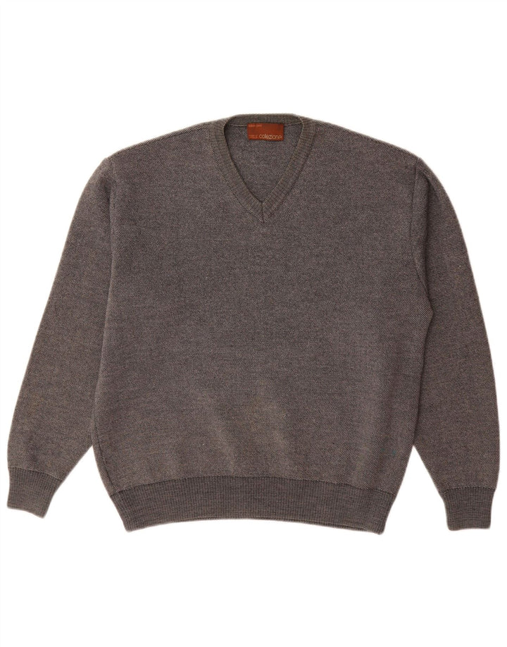 Marks & Spencer Pull col V pour homme Petit gris