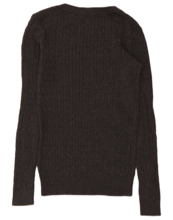 Tommy Hilfiger Pull col bateau pour femme UK 2 2XS Gris Coton