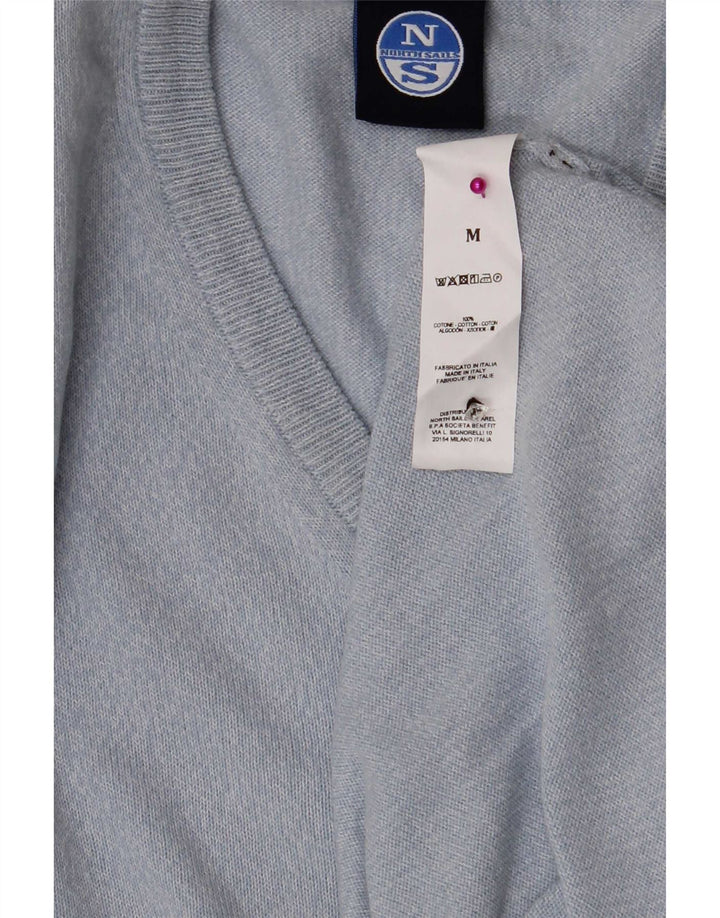 North Sails Pull Col V Homme Bleu Moyen Coton