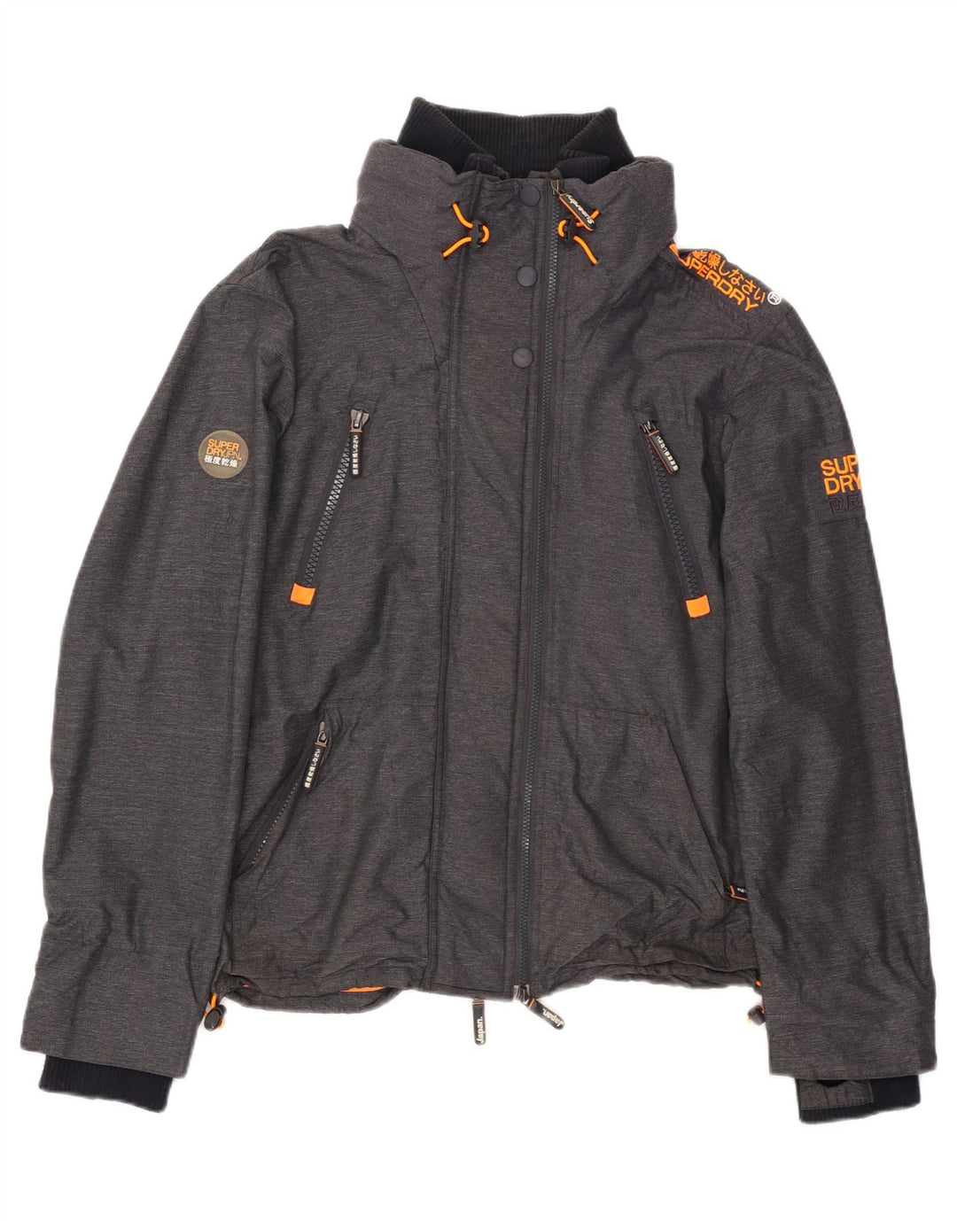 Superdry Veste coupe-vent pour homme UK 42 XL Gris Nylon