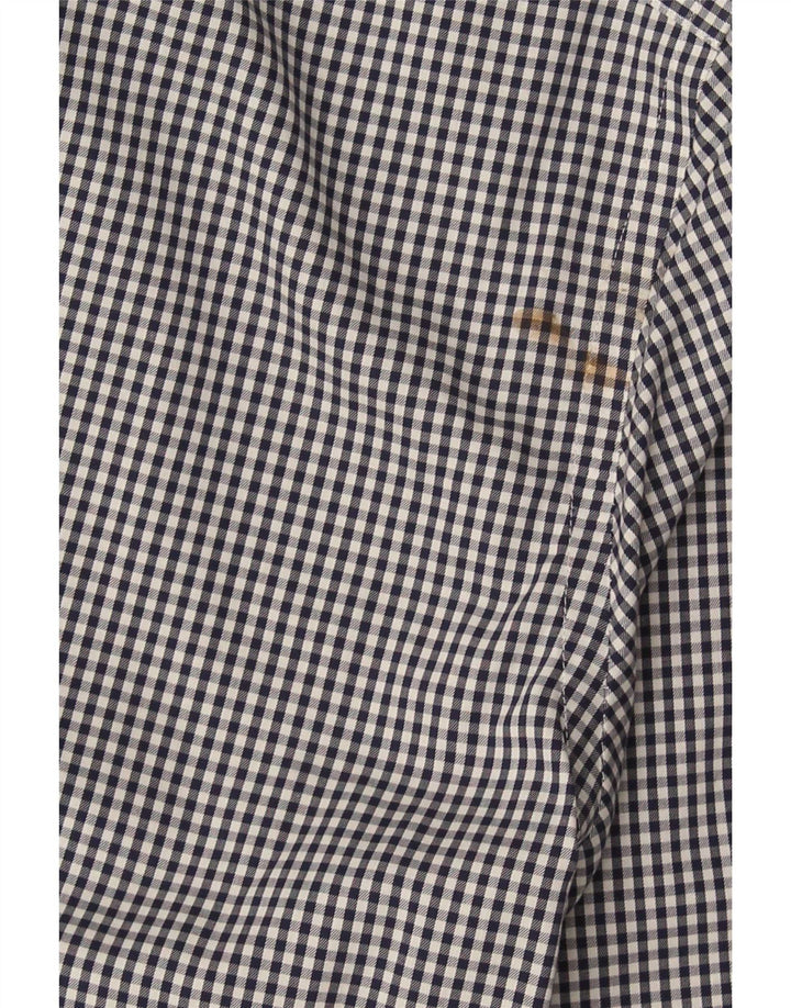 Tommy Hilfiger Chemise slim fit pour homme Taille 15 Bleu marine moyen Vichy