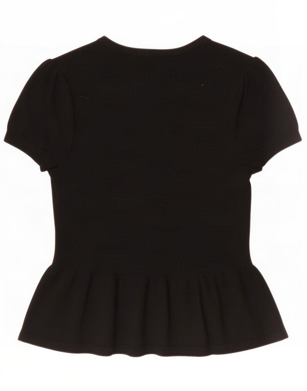 Marks & Spencer Cardigan à manches courtes pour femme UK 8 Small Noir