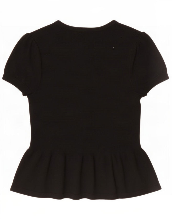 Marks & Spencer Cardigan à manches courtes pour femme UK 8 Small Noir