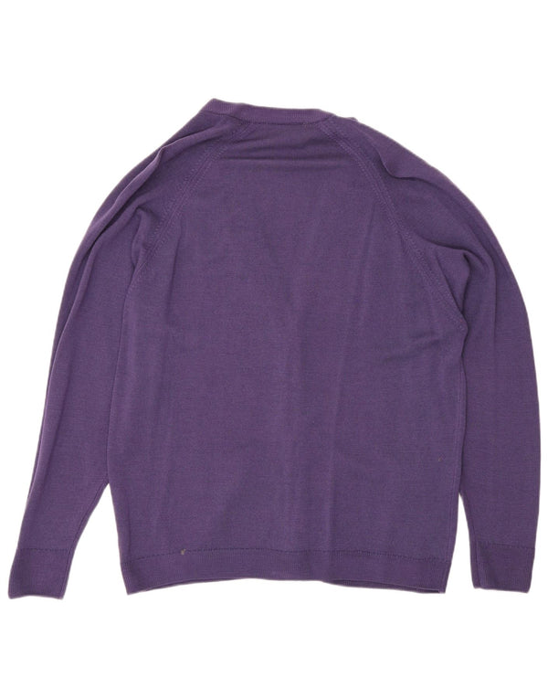Classics Cardigan Femme Pull UK 16 Large Violet Laine